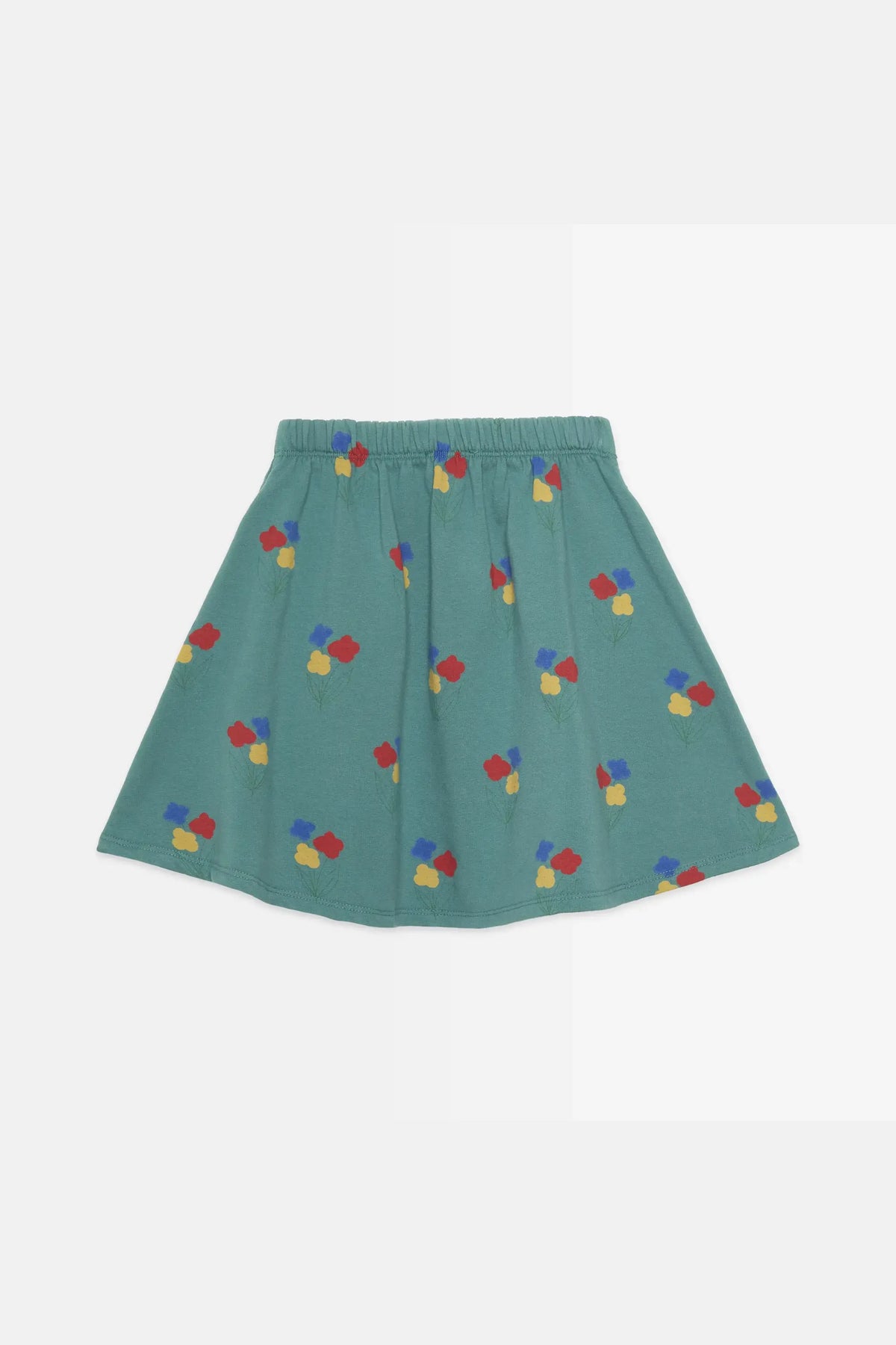 Flowers all over skirt