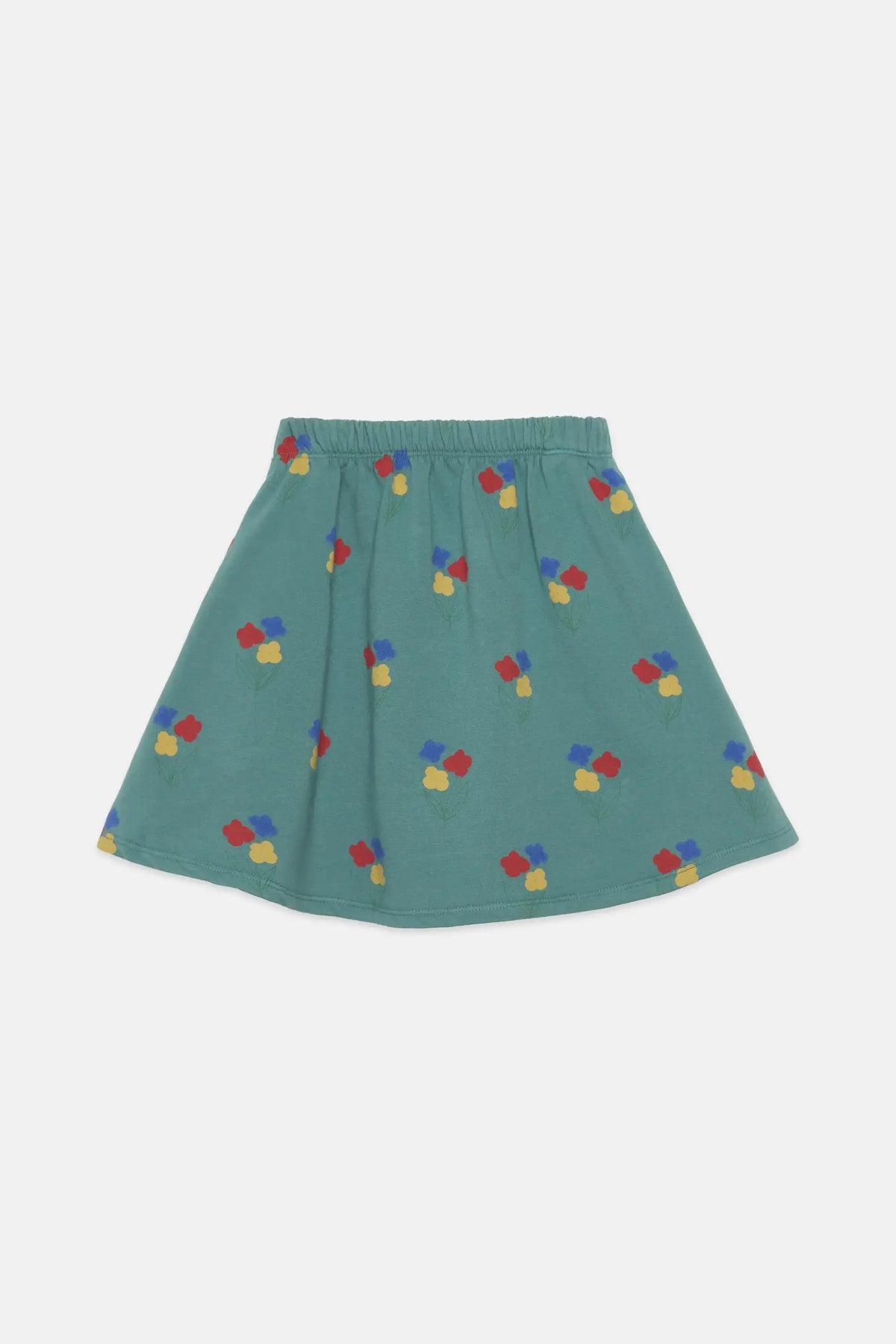 Flowers all over skirt