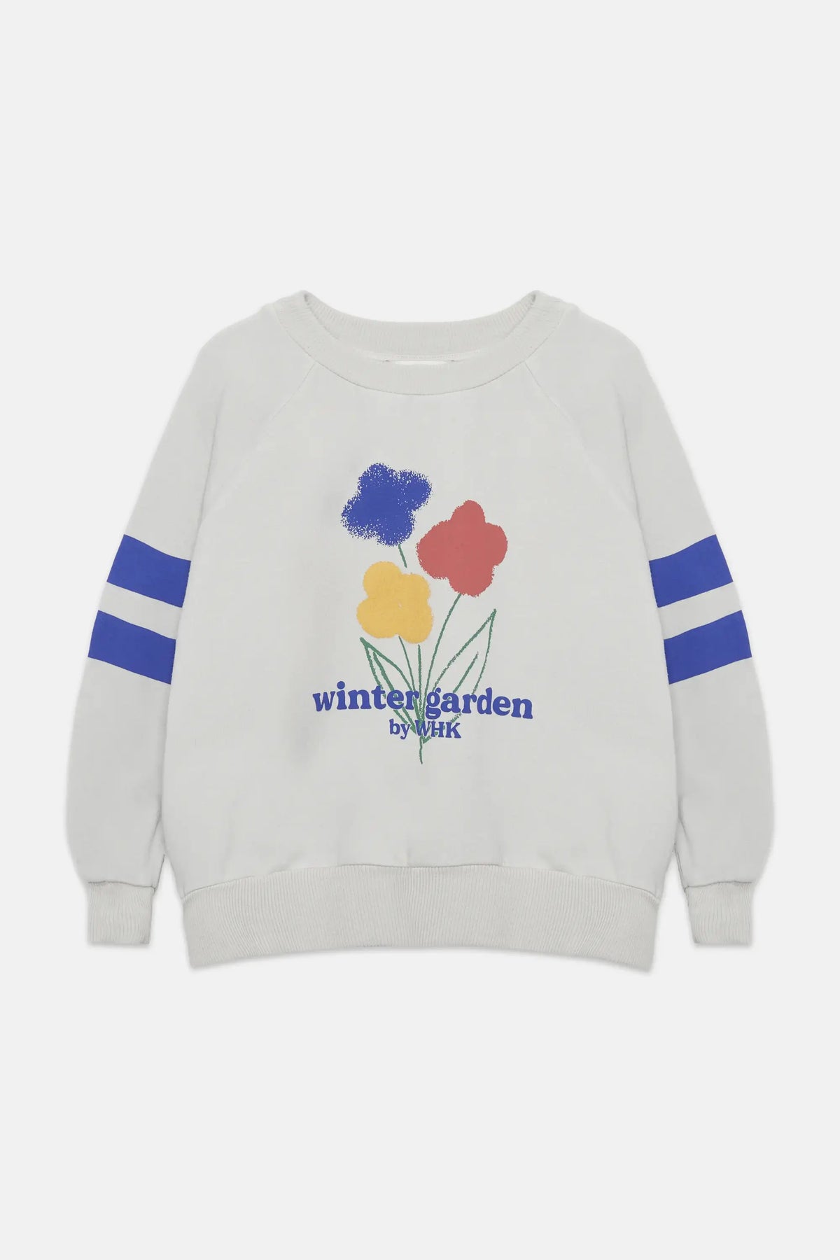 Winter garden stripes sweatshirt