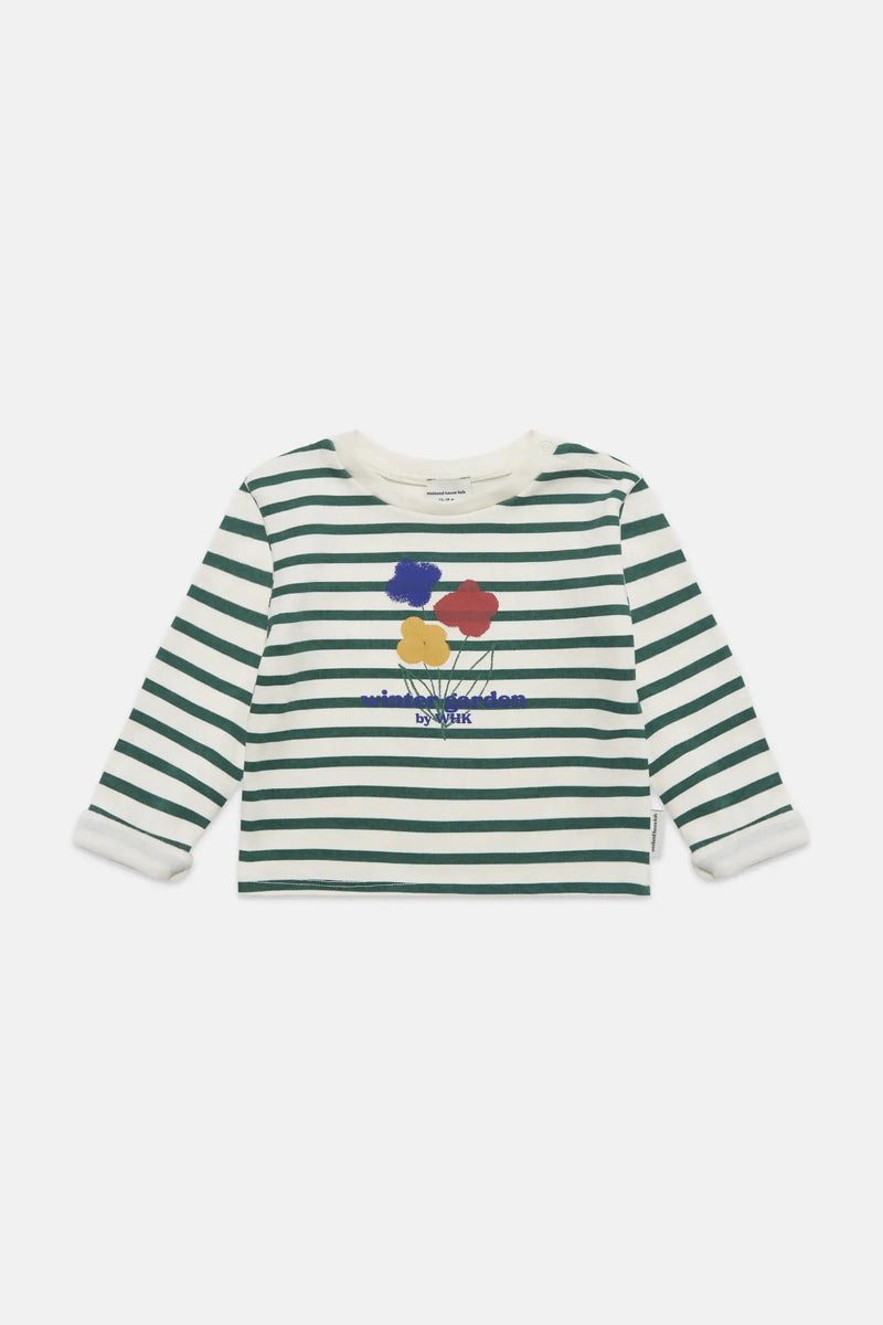 Winter garden fleeced L/S baby t-shirt