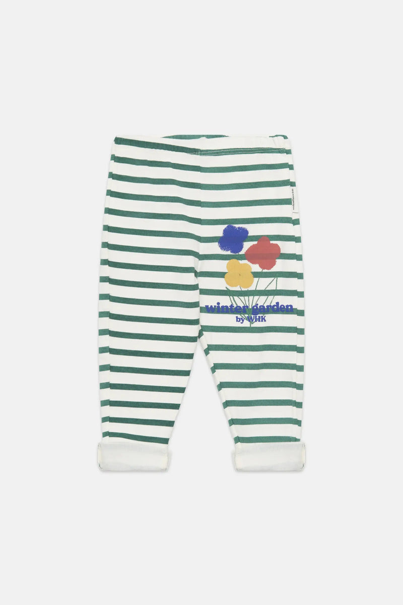 Winter garden fleeced baby leggings