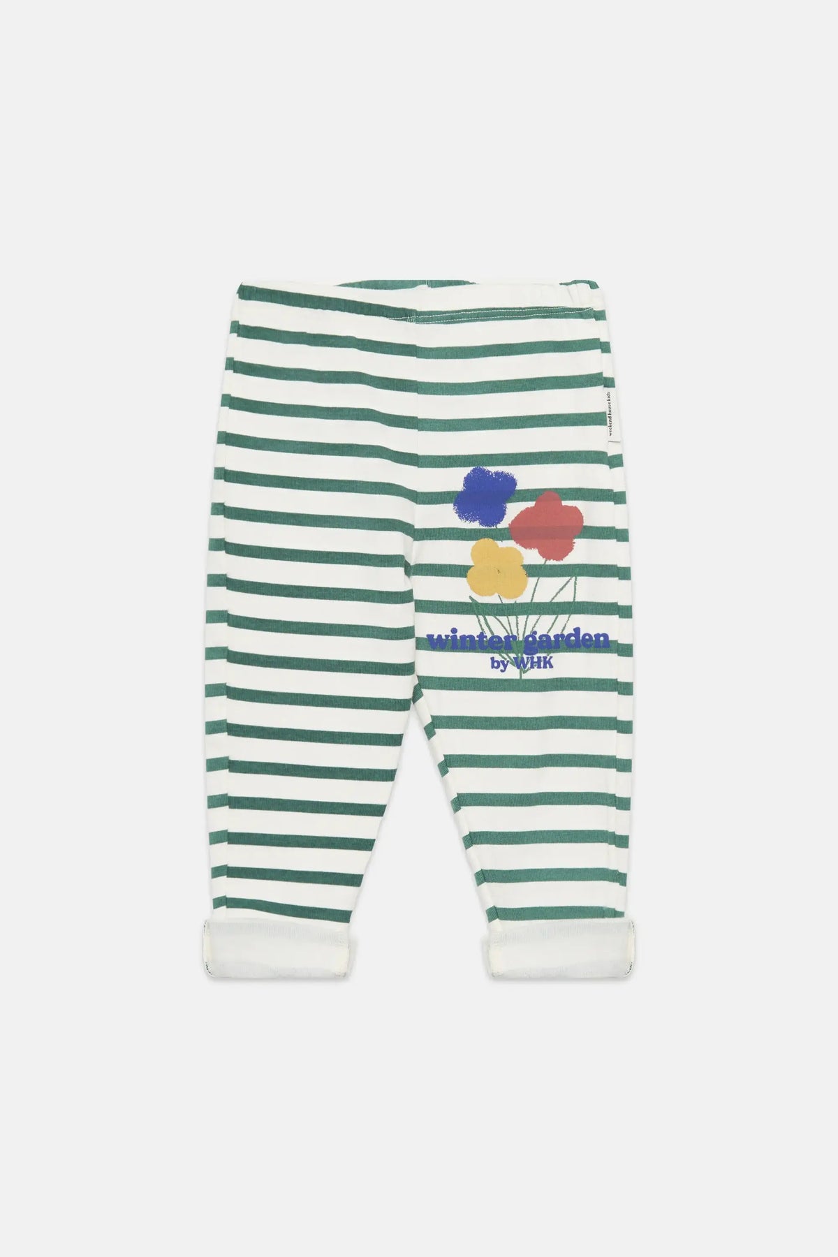 Winter garden fleeced baby leggings