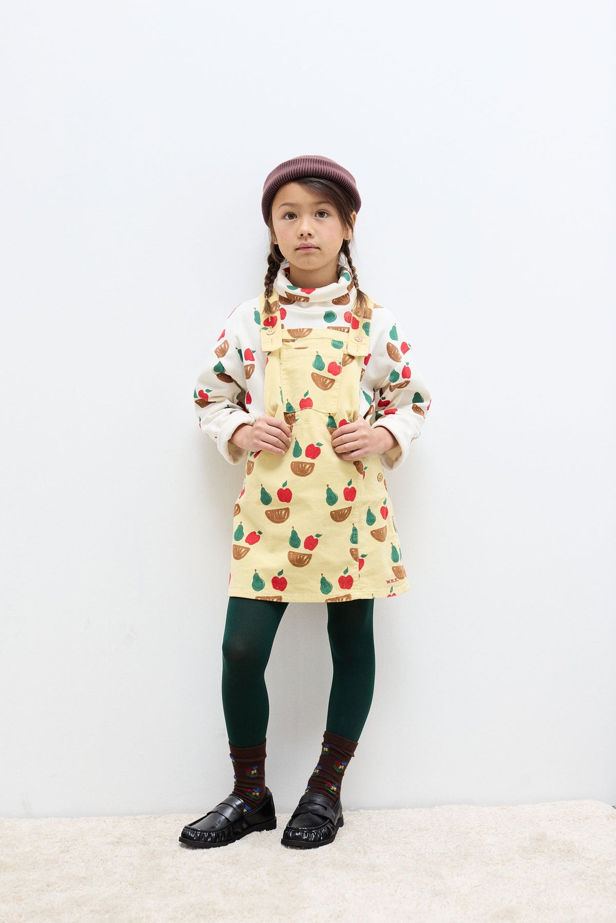 Fruity corduroy dress