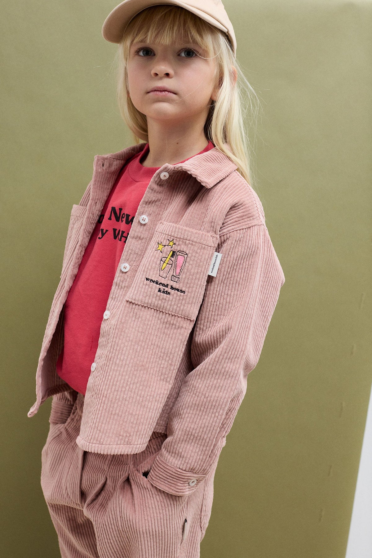 Magic corduroy shirt (pink)
