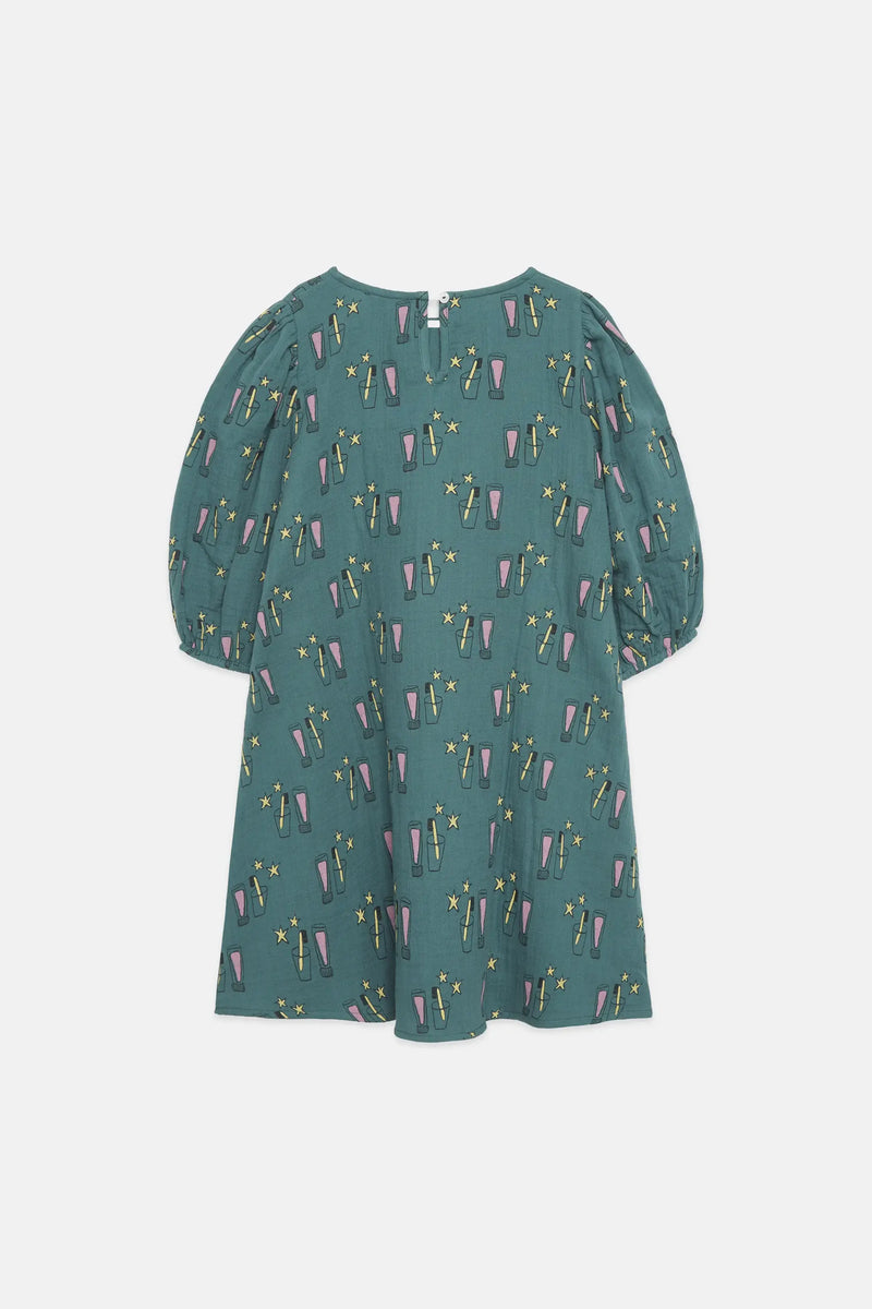 Magic toothbrush all over woven dress