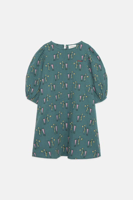 Magic toothbrush all over woven dress
