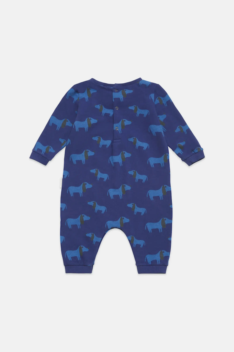 Blue Dog all over jumpsuit