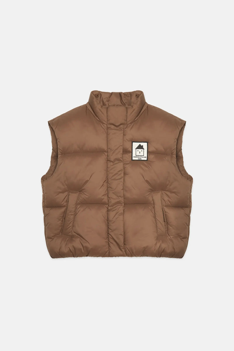 Brown Puffer Vest