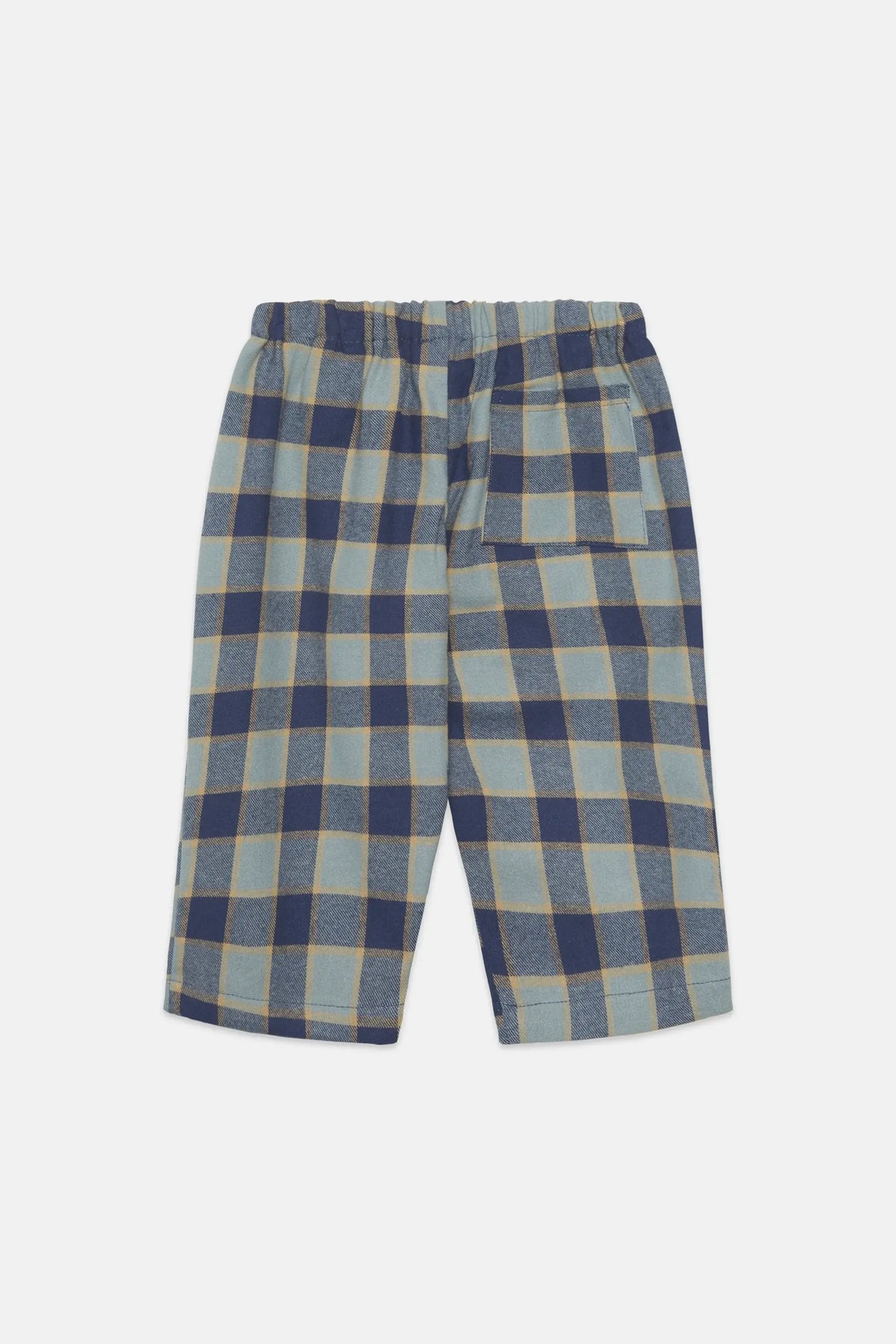 Checkered blue baby pants