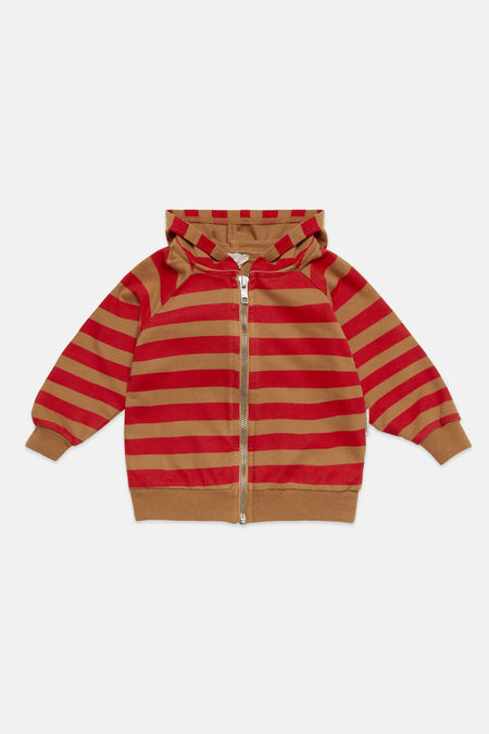 Happy dog stripes hoodie (Cathay)