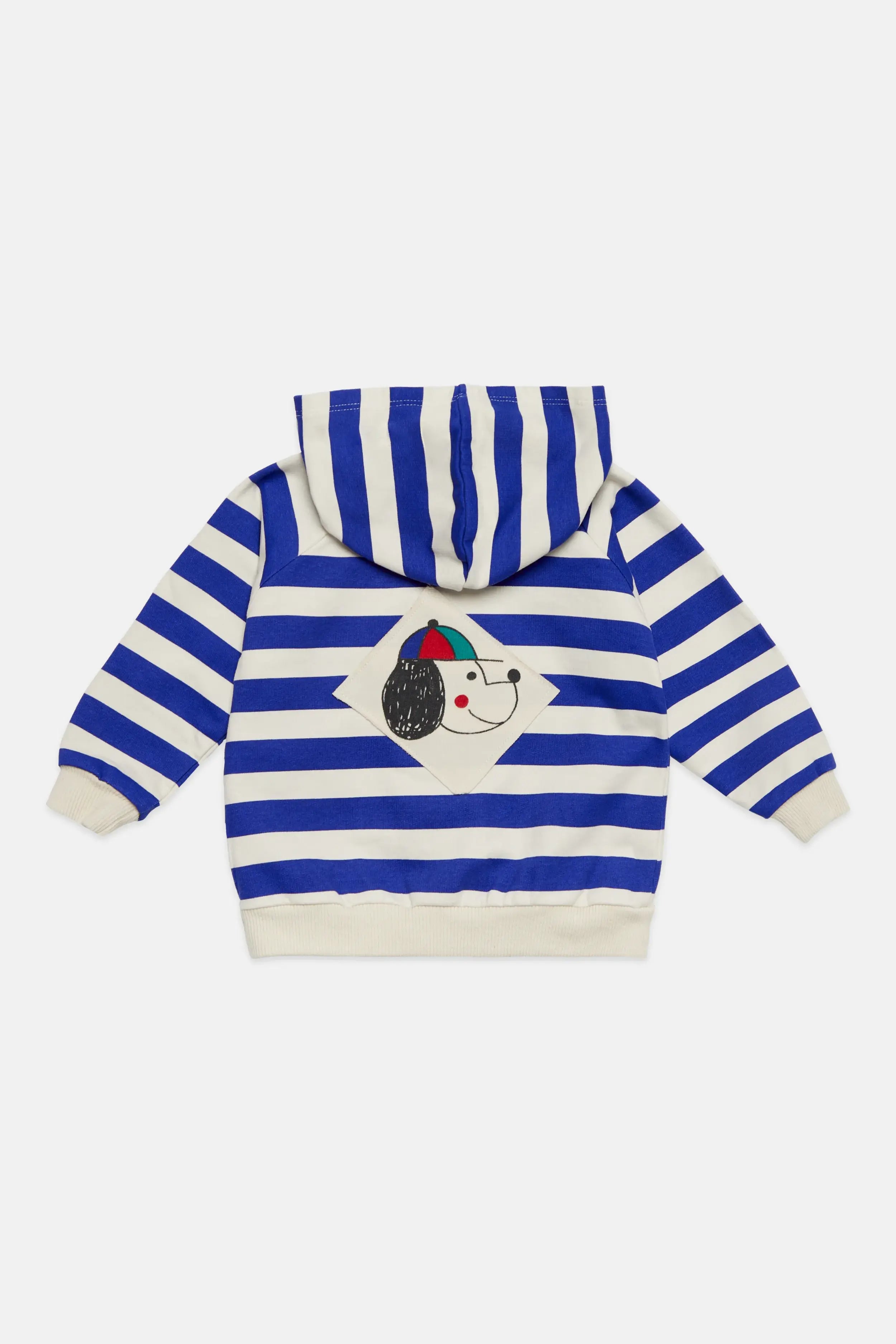 Happy dog stripes hoodie (Ecru)