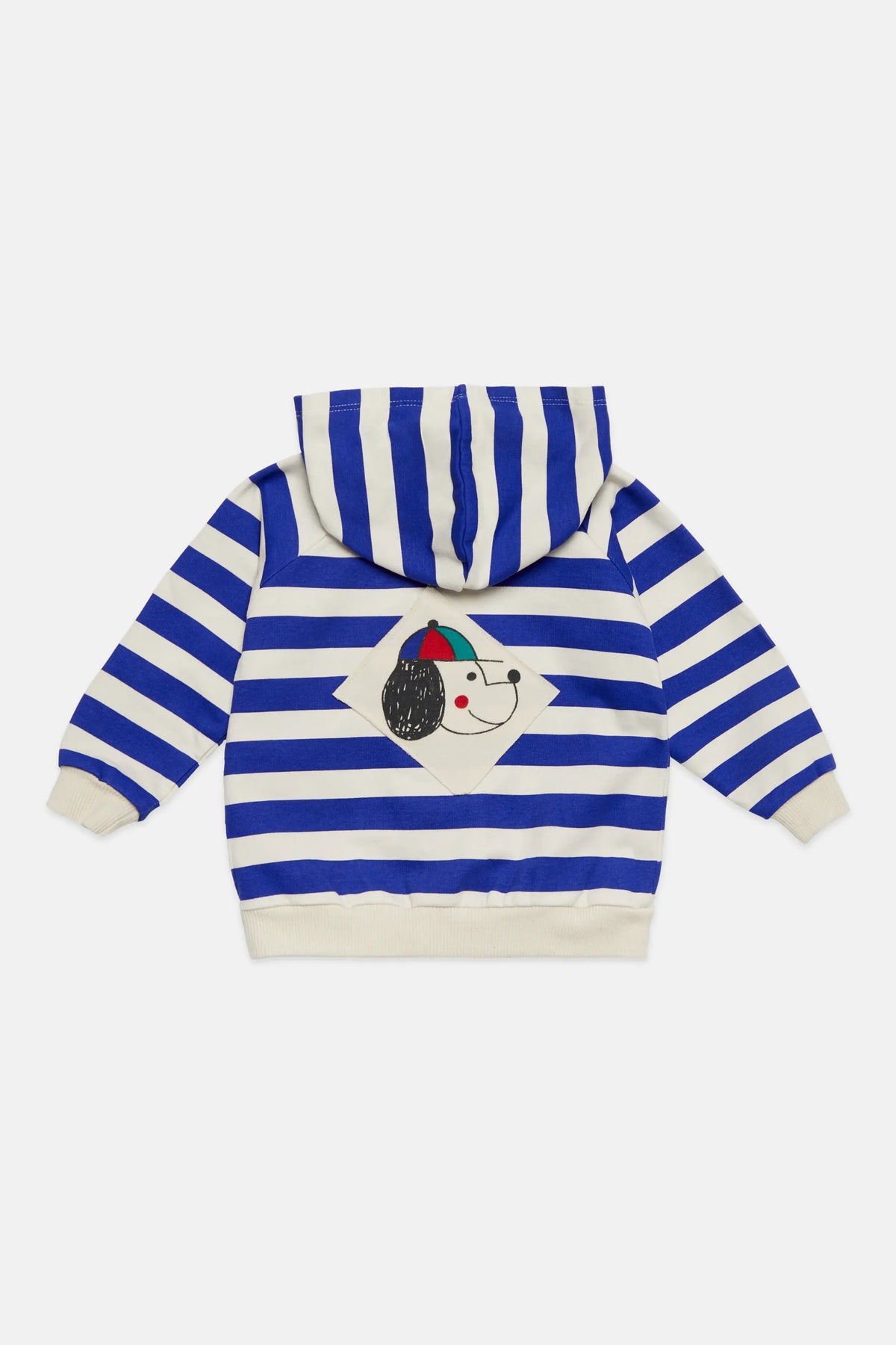 Happy dog stripes hoodie (Ecru)