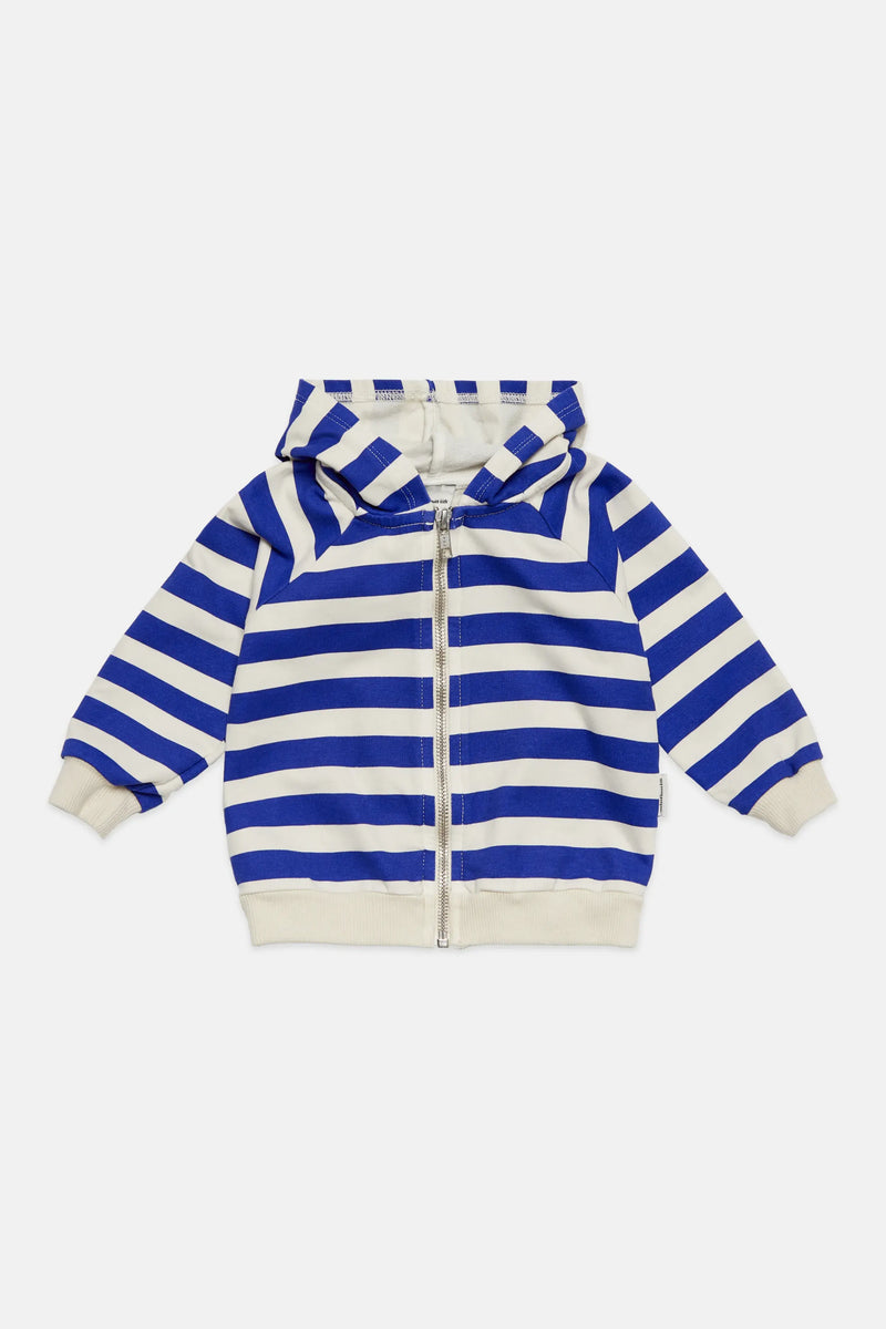 Happy dog stripes hoodie (Ecru)