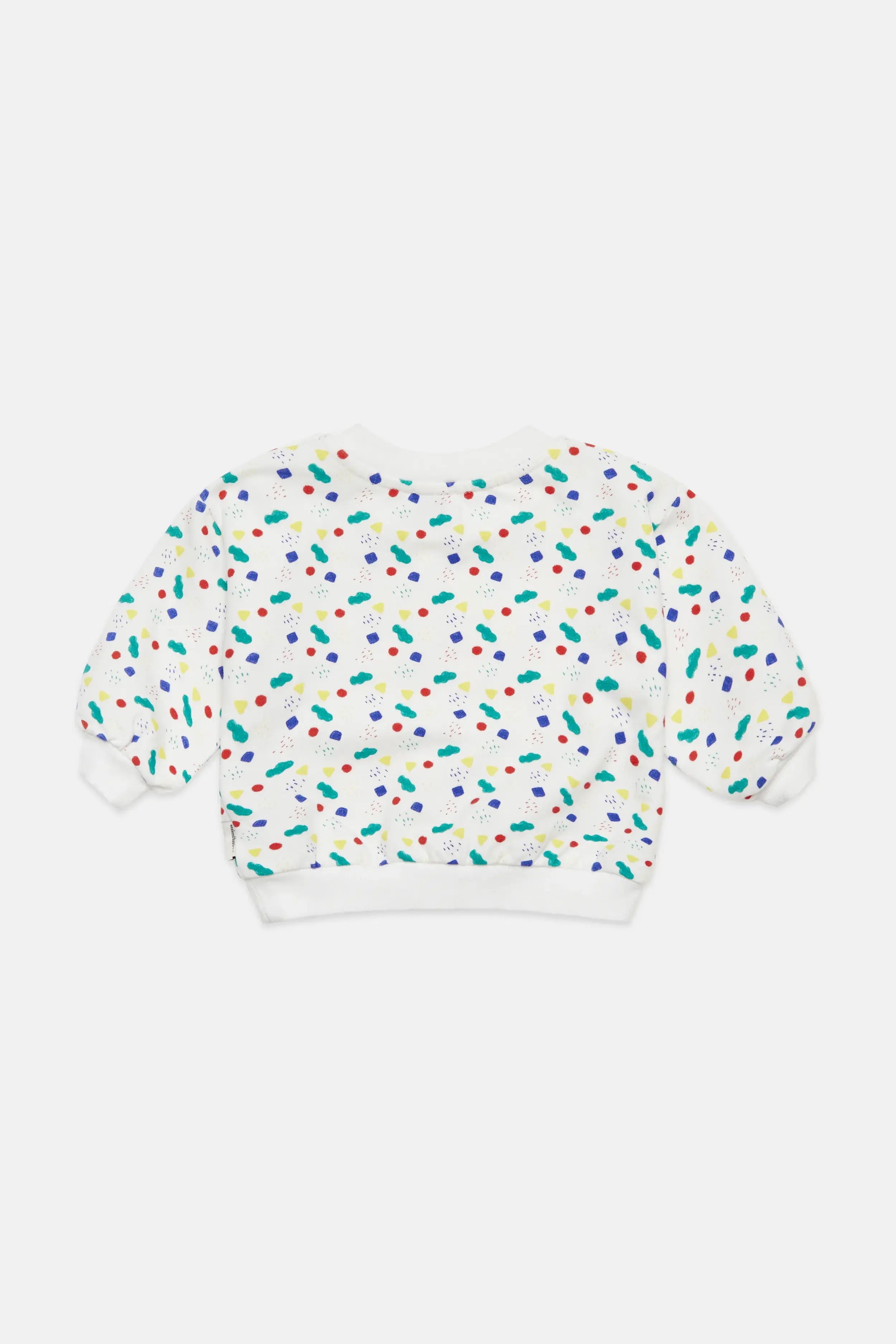 Arty shapes baby sweatshirt