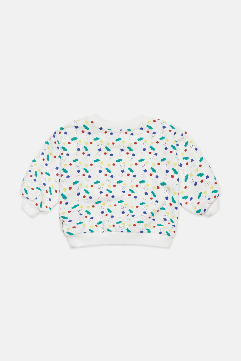 Arty shapes baby sweatshirt