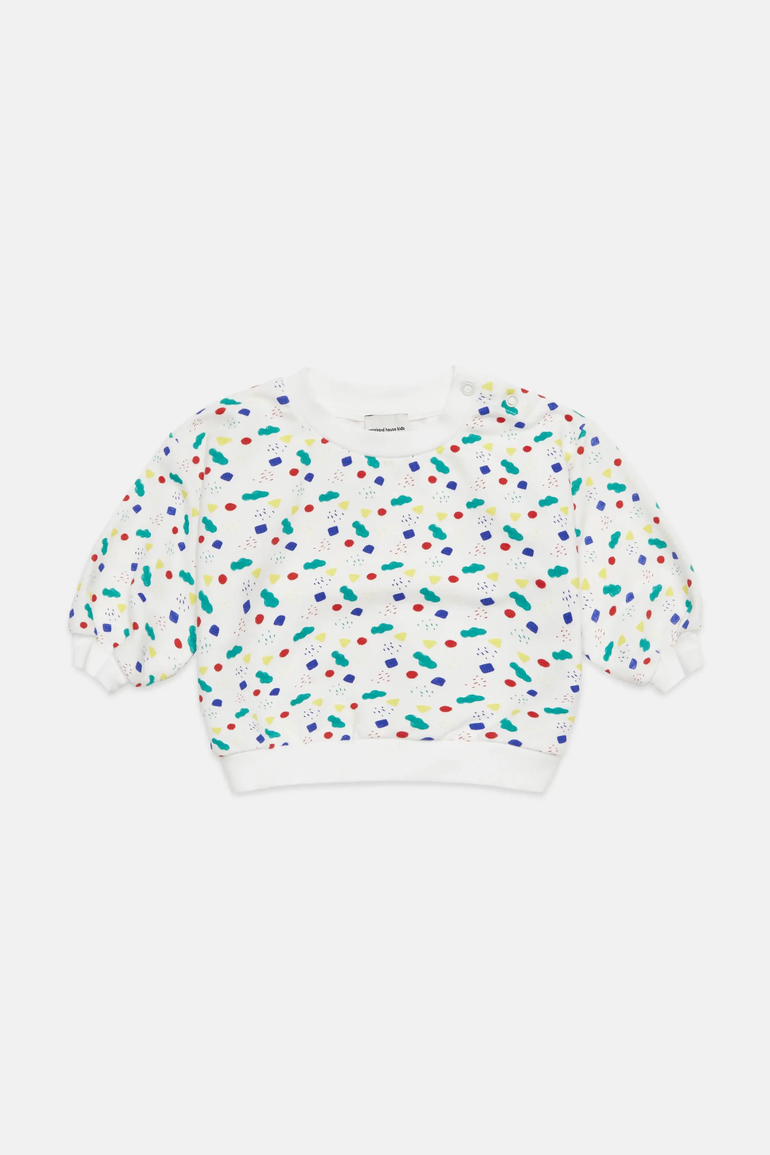 Arty shapes baby sweatshirt