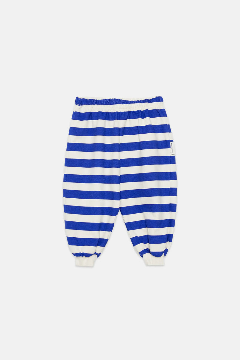 Happy dog stripes baby sweatpants (Ecru)