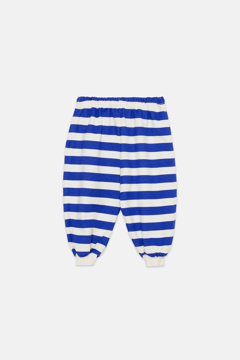 Happy dog stripes baby sweatpants (Ecru)