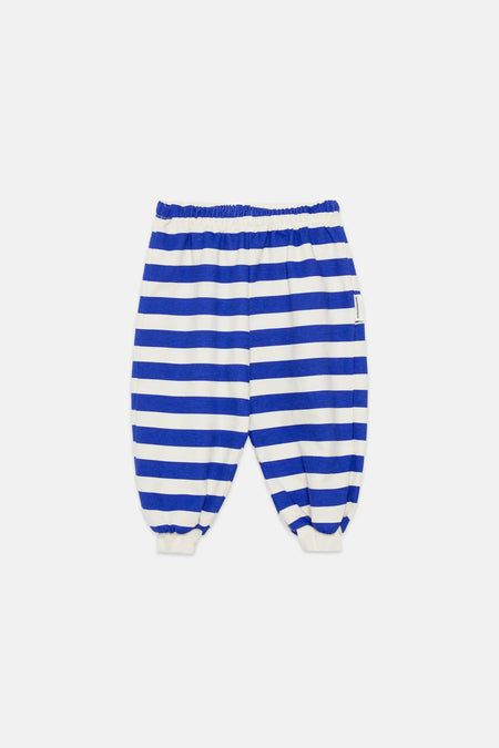Happy dog stripes baby sweatpants (Ecru)
