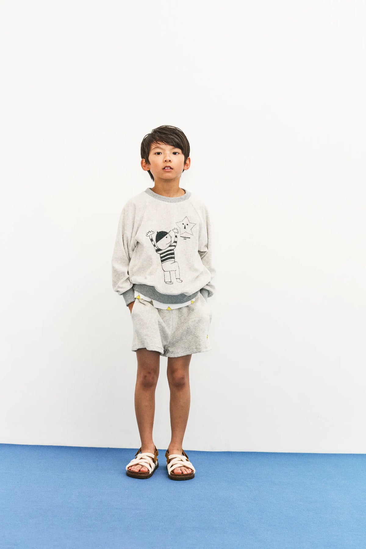 Star Kid towel sweatshirt