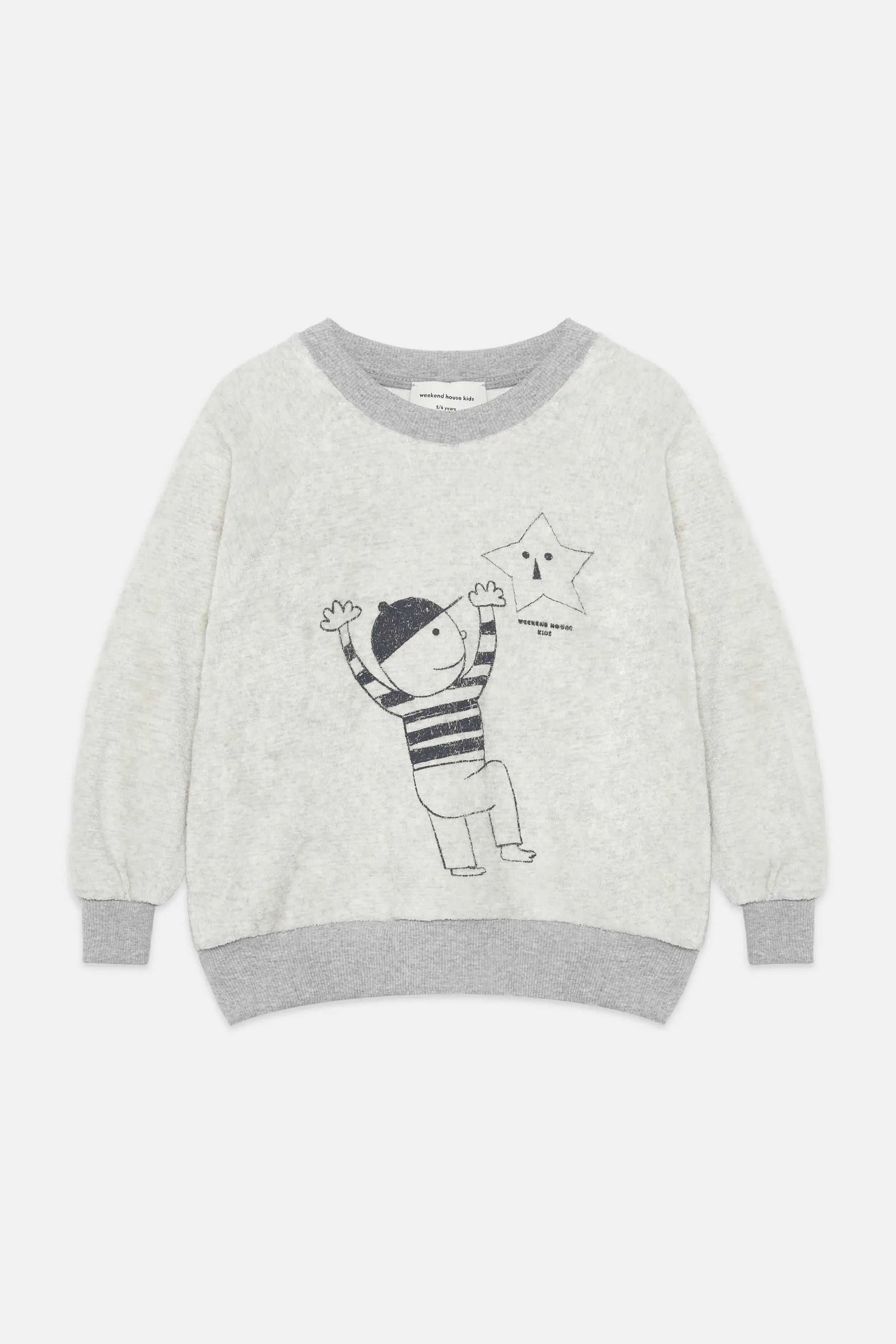 Star Kid towel sweatshirt