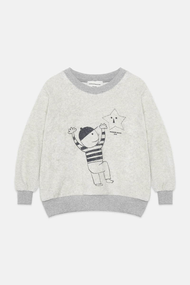 Star Kid towel sweatshirt