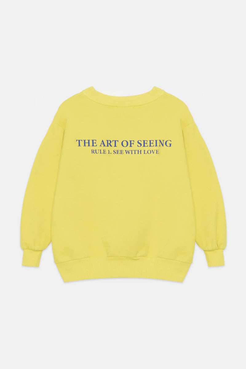 Heart glasses sweatshirt (Lemon)