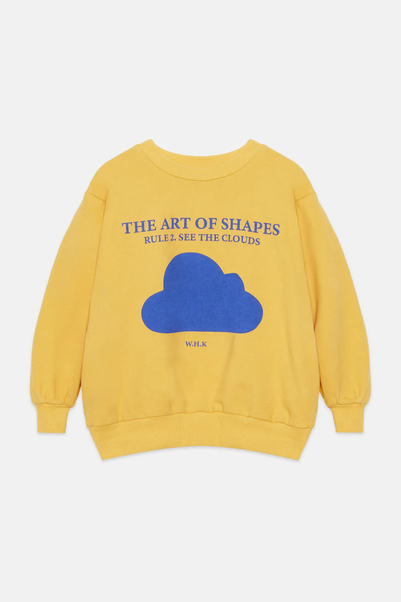 Cloud shape sweatshirt (Orange)