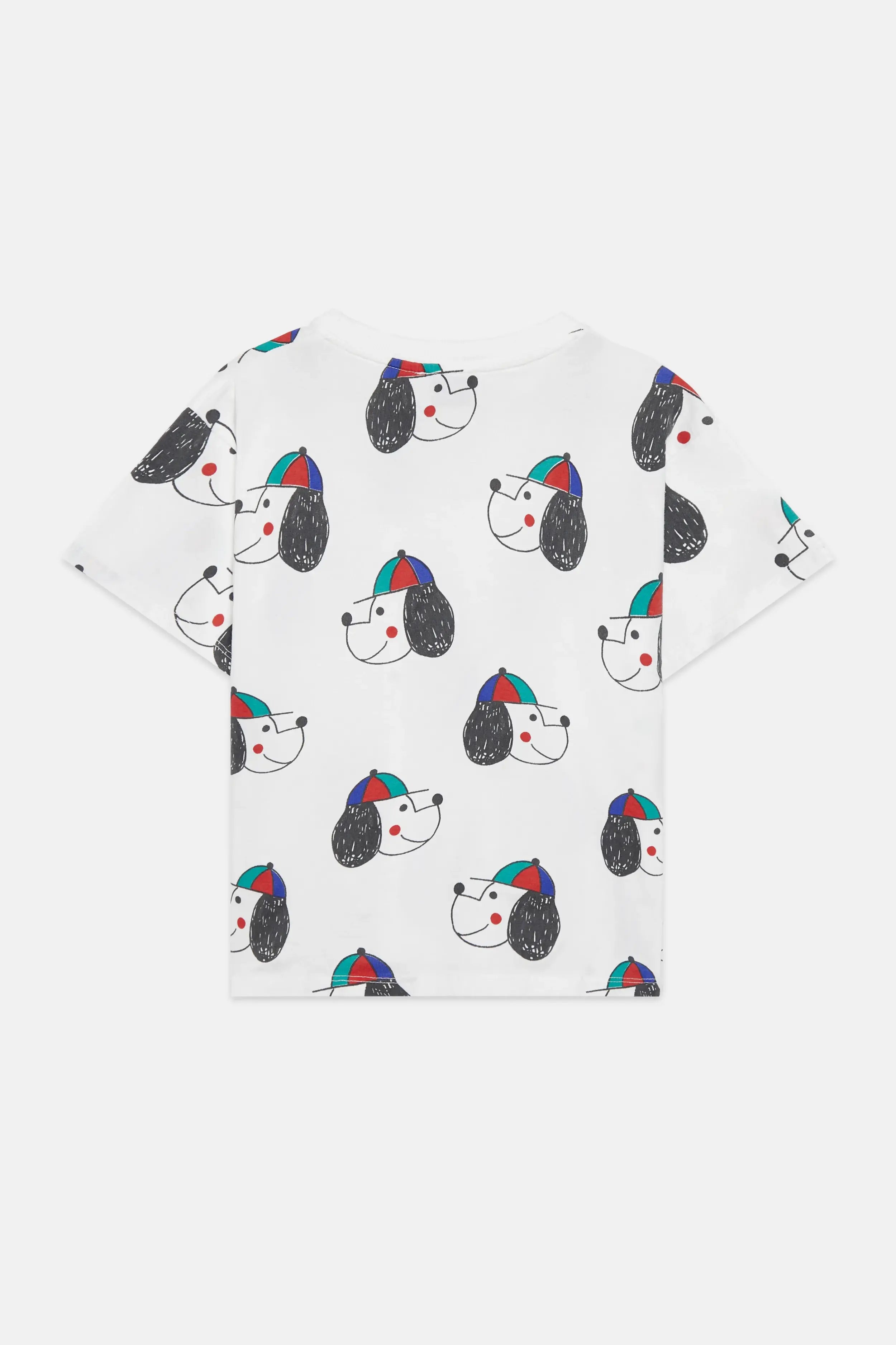 Happy dog all over t-shirt