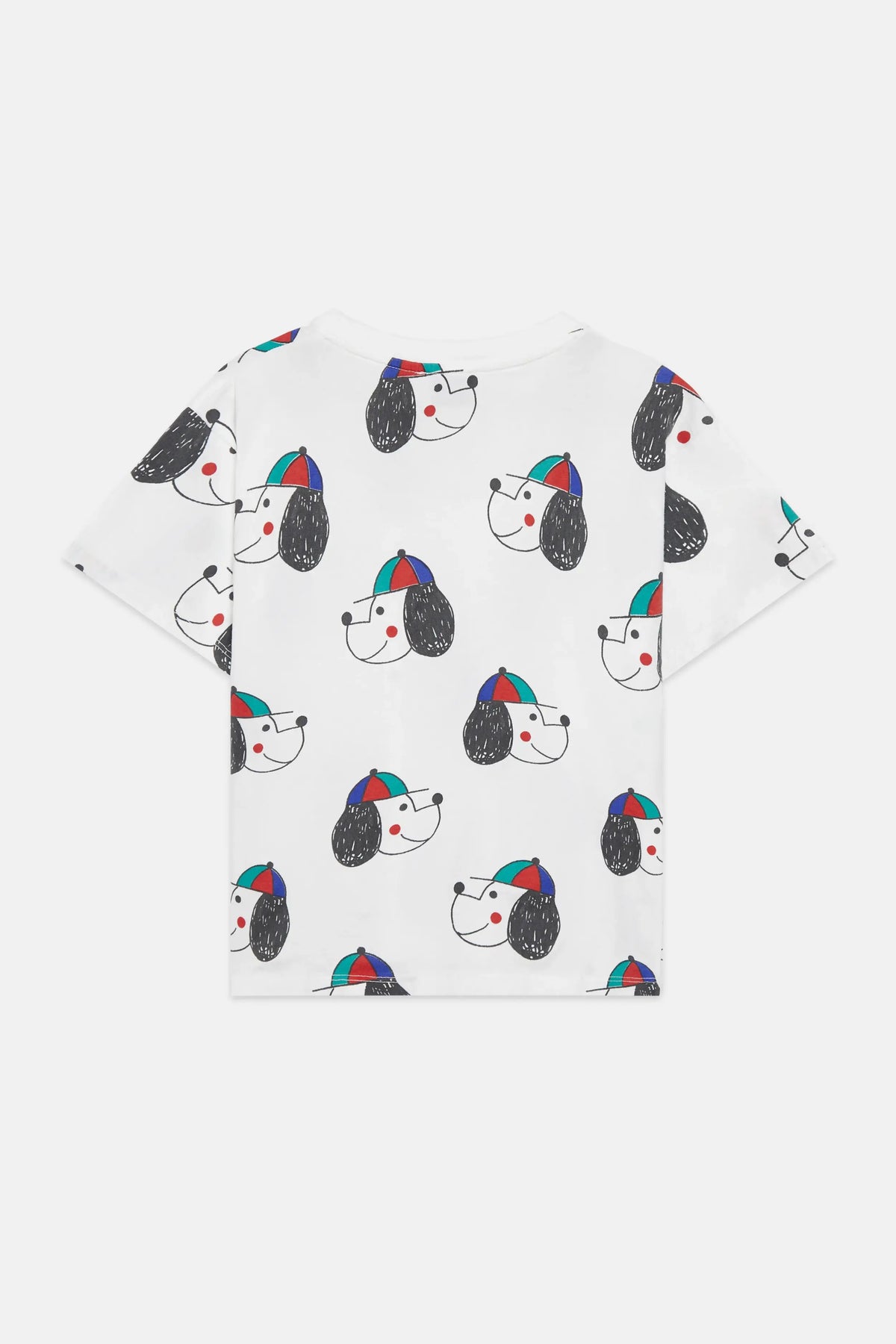 Happy dog all over t-shirt