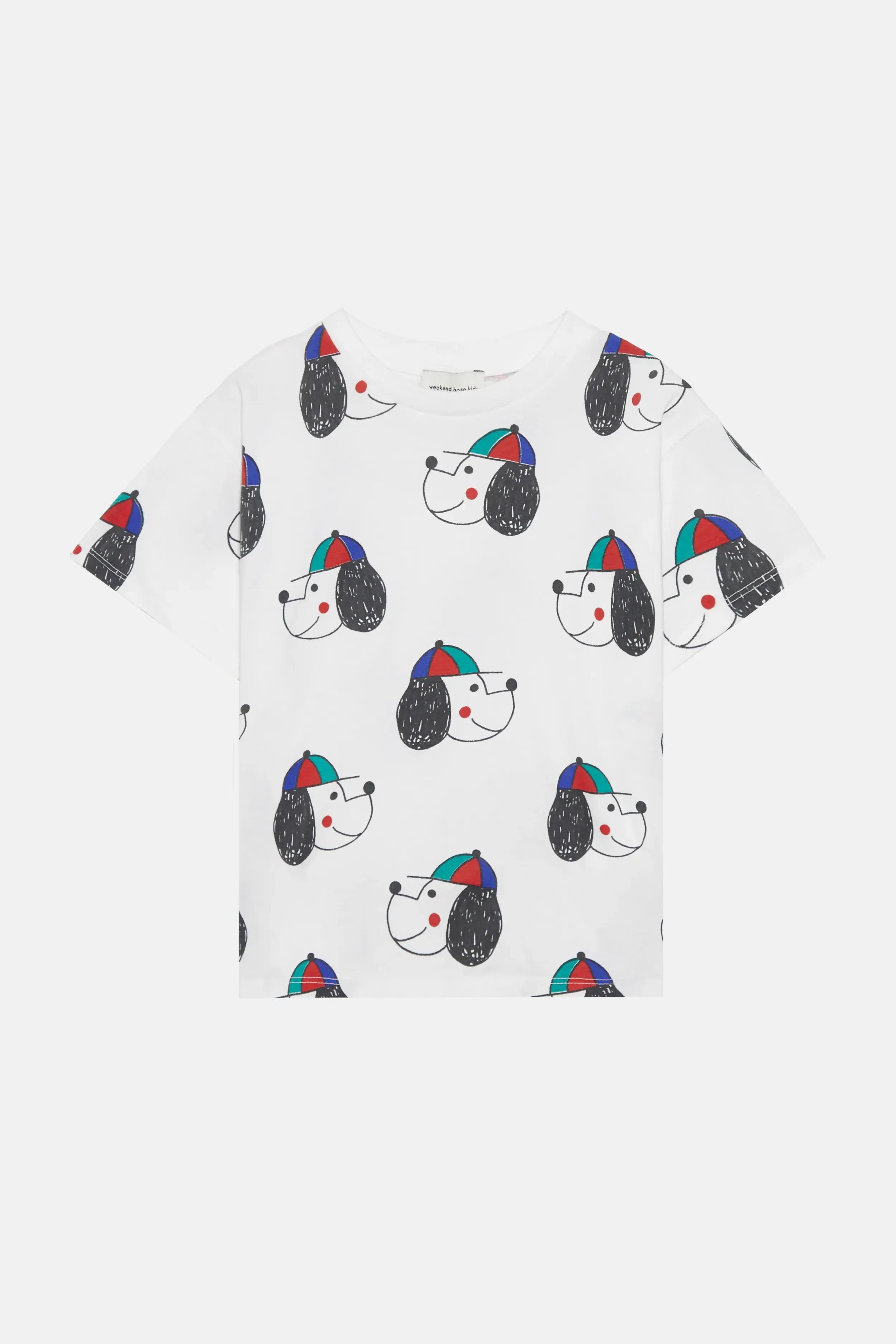 Happy dog all over t-shirt