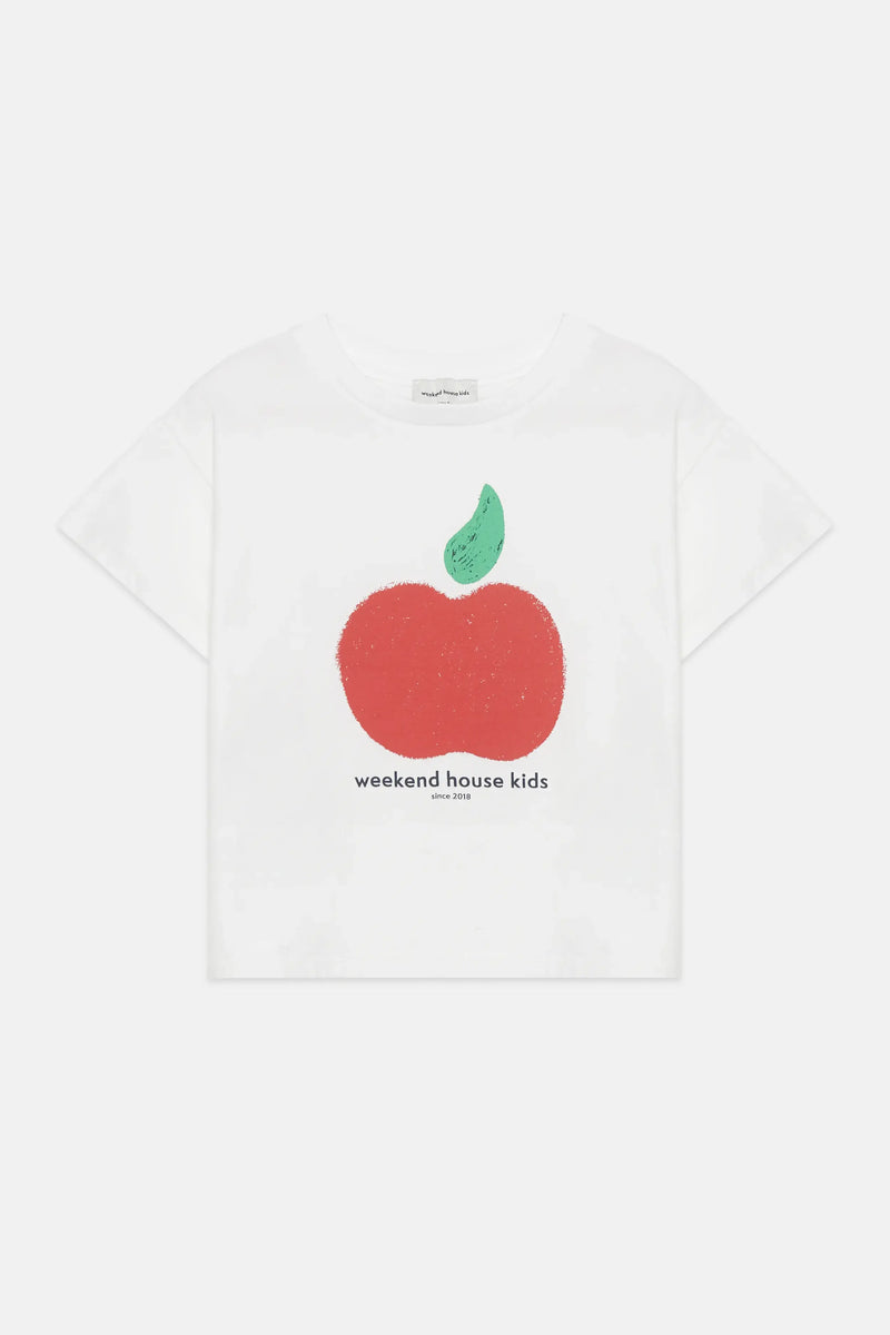 Apple shape t-shirt (White)