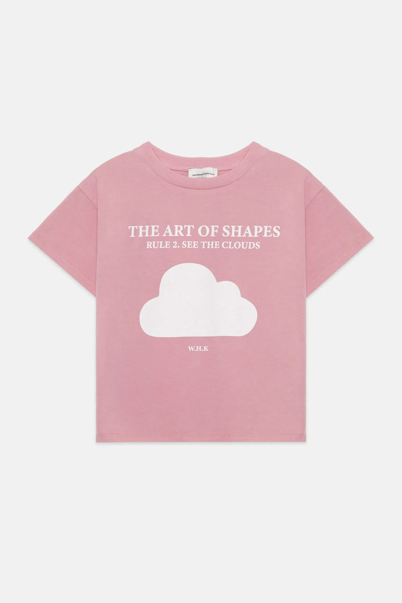 Cloud shape t-shirt (Pink)