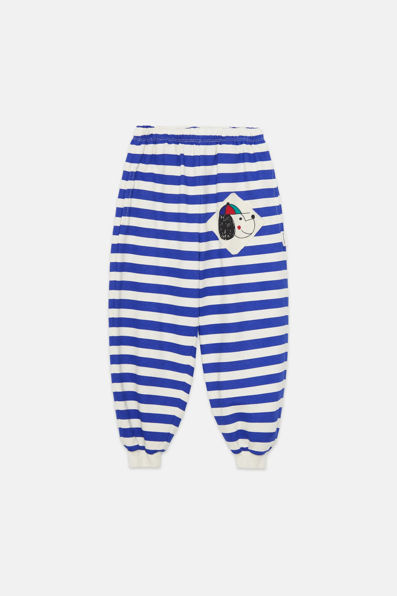 Happy dog stripes sweatpants (Ecru)