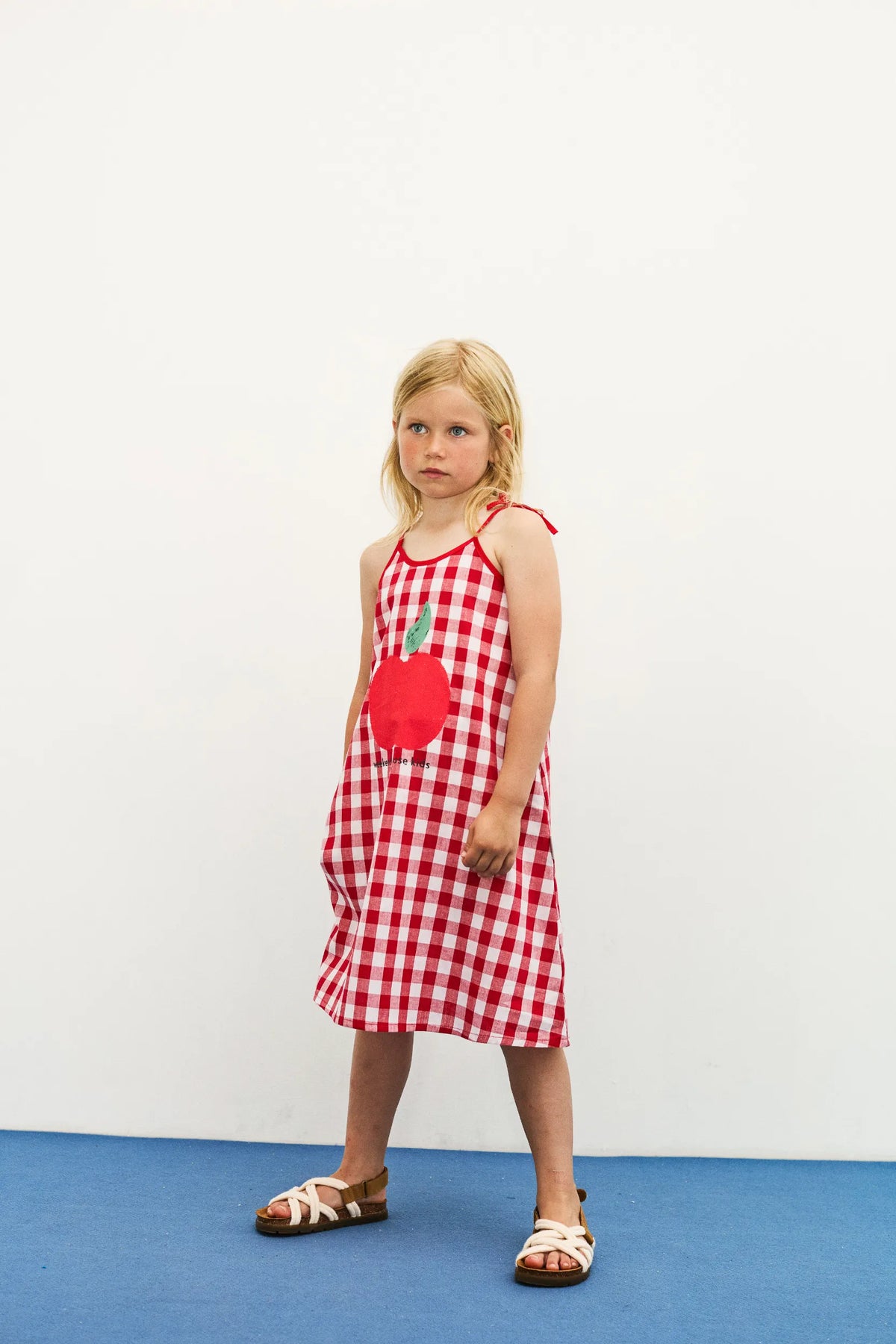 Apple print maxi dress