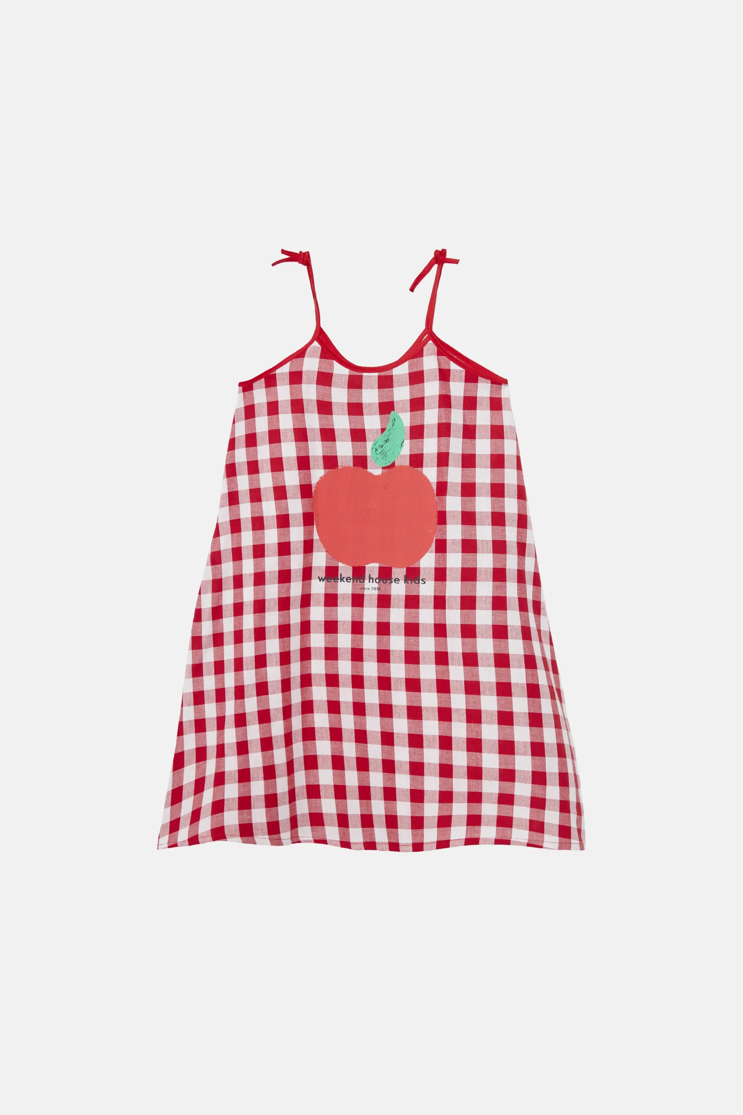 Apple print maxi dress