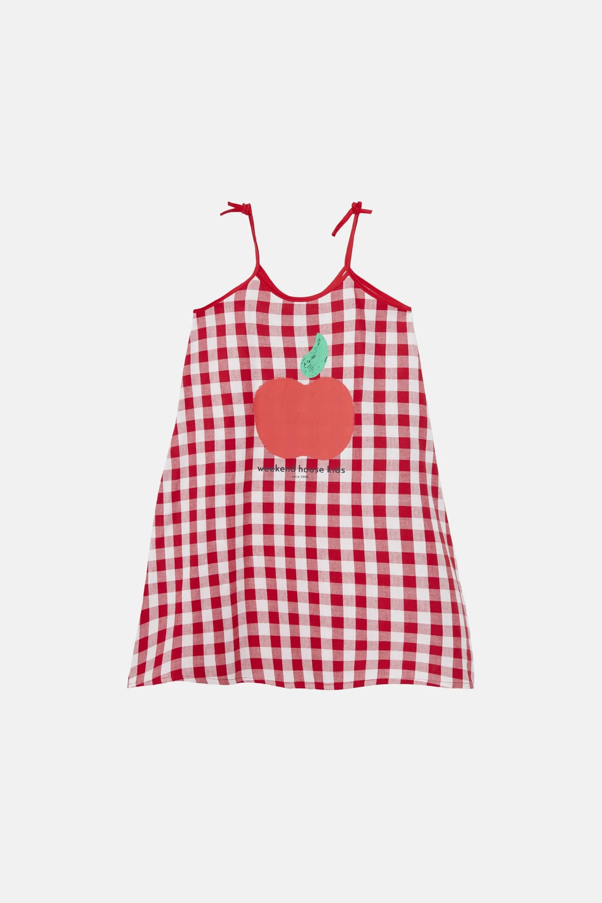 Apple print maxi dress