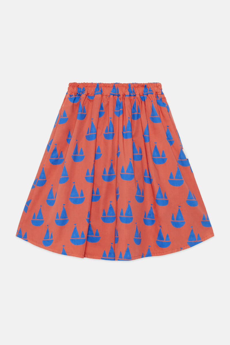 Boats all over skirt