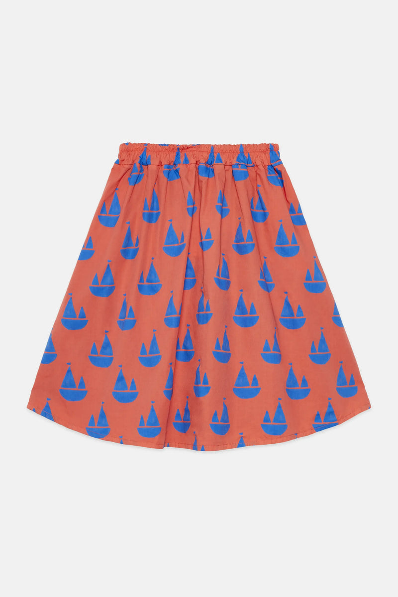Boats all over skirt