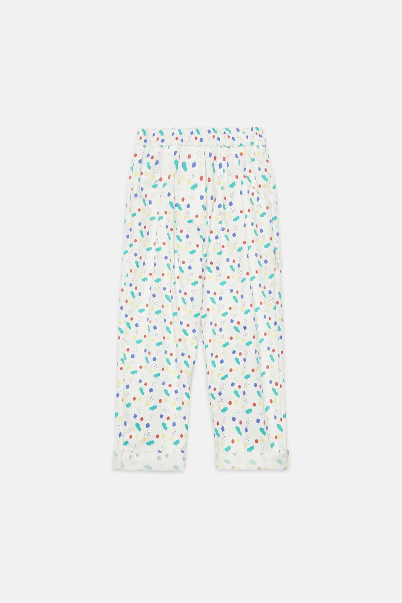 Arty shapes carrot pants