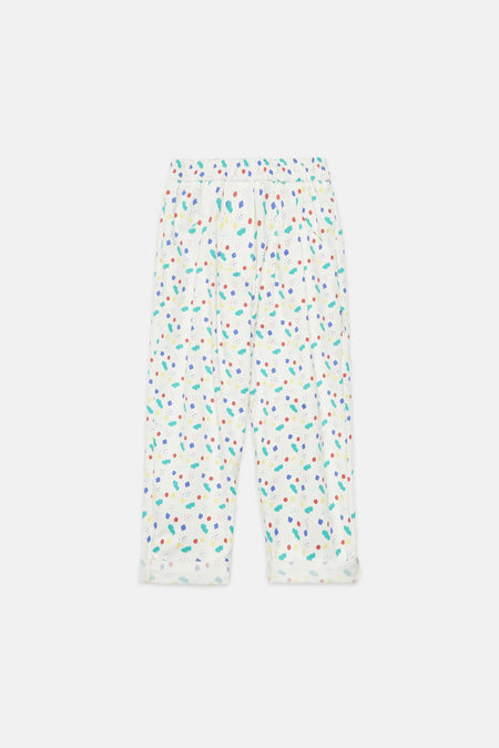 Arty shapes carrot pants