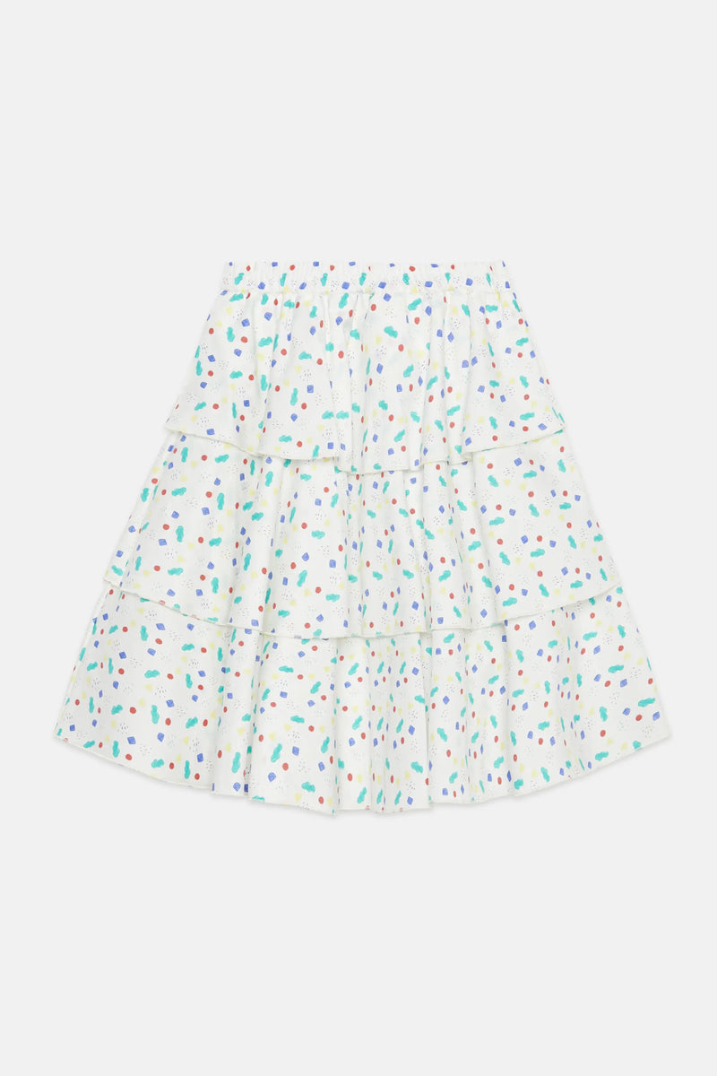 Arty shapes triple skirt