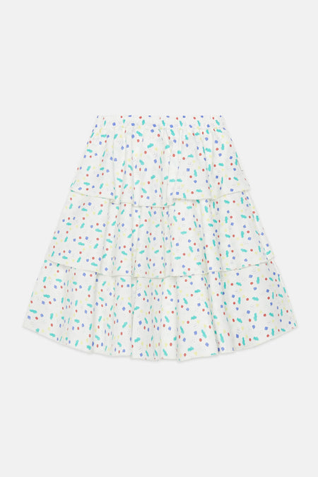 Arty shapes triple skirt