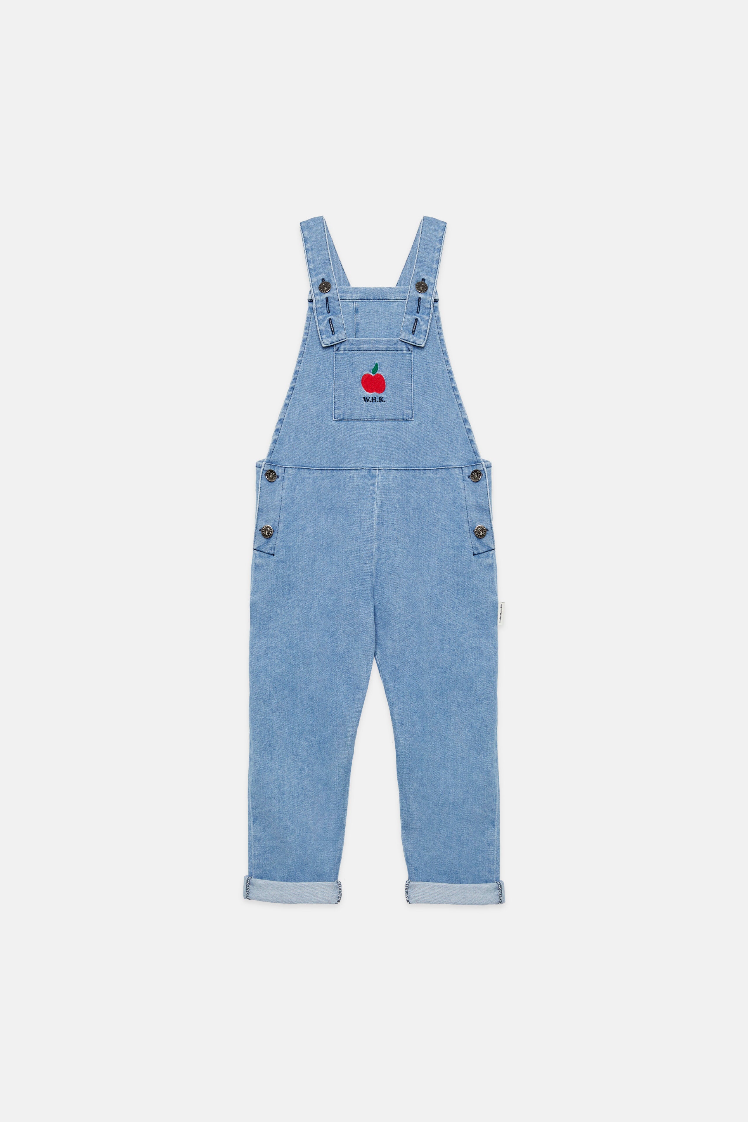 Apple denim overall