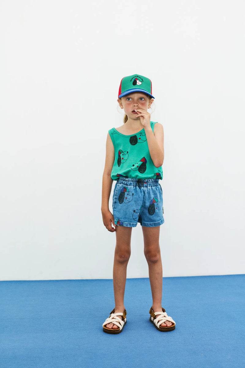 Happy dog denim shorts
