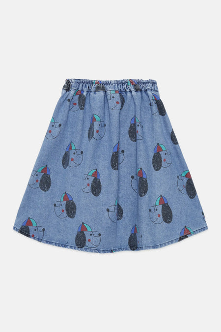Happy dog denim skirt