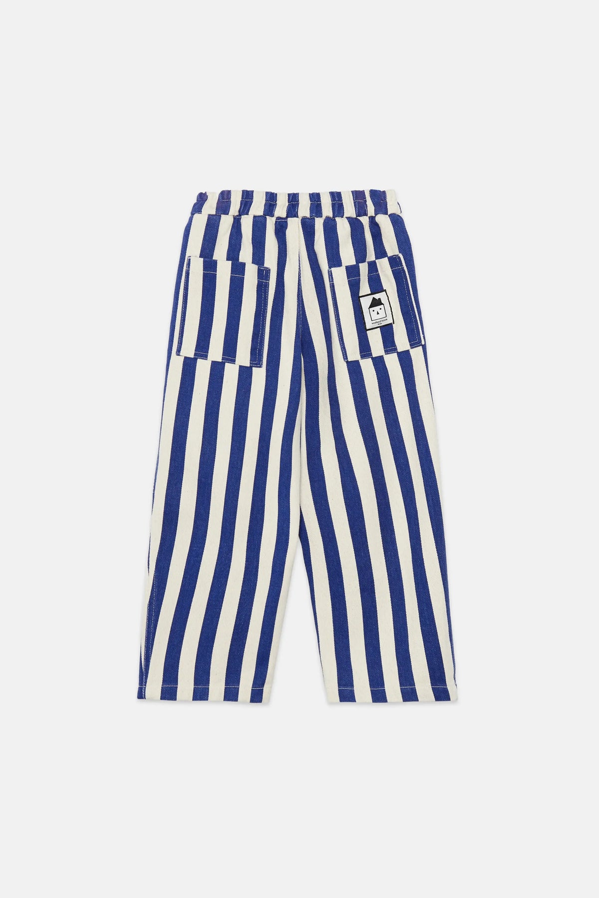 Blue stripped canvas pants