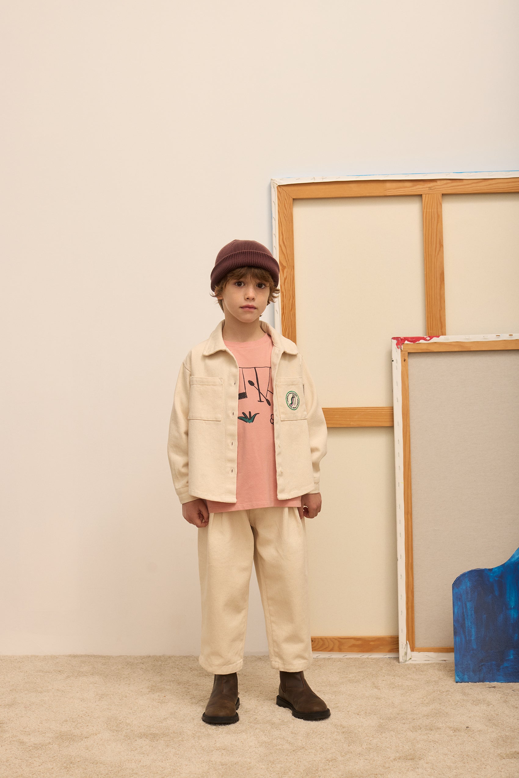 Slide canvas ecru shirt