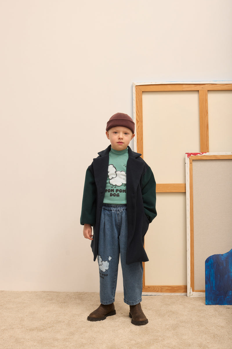 Twin sleeves coat