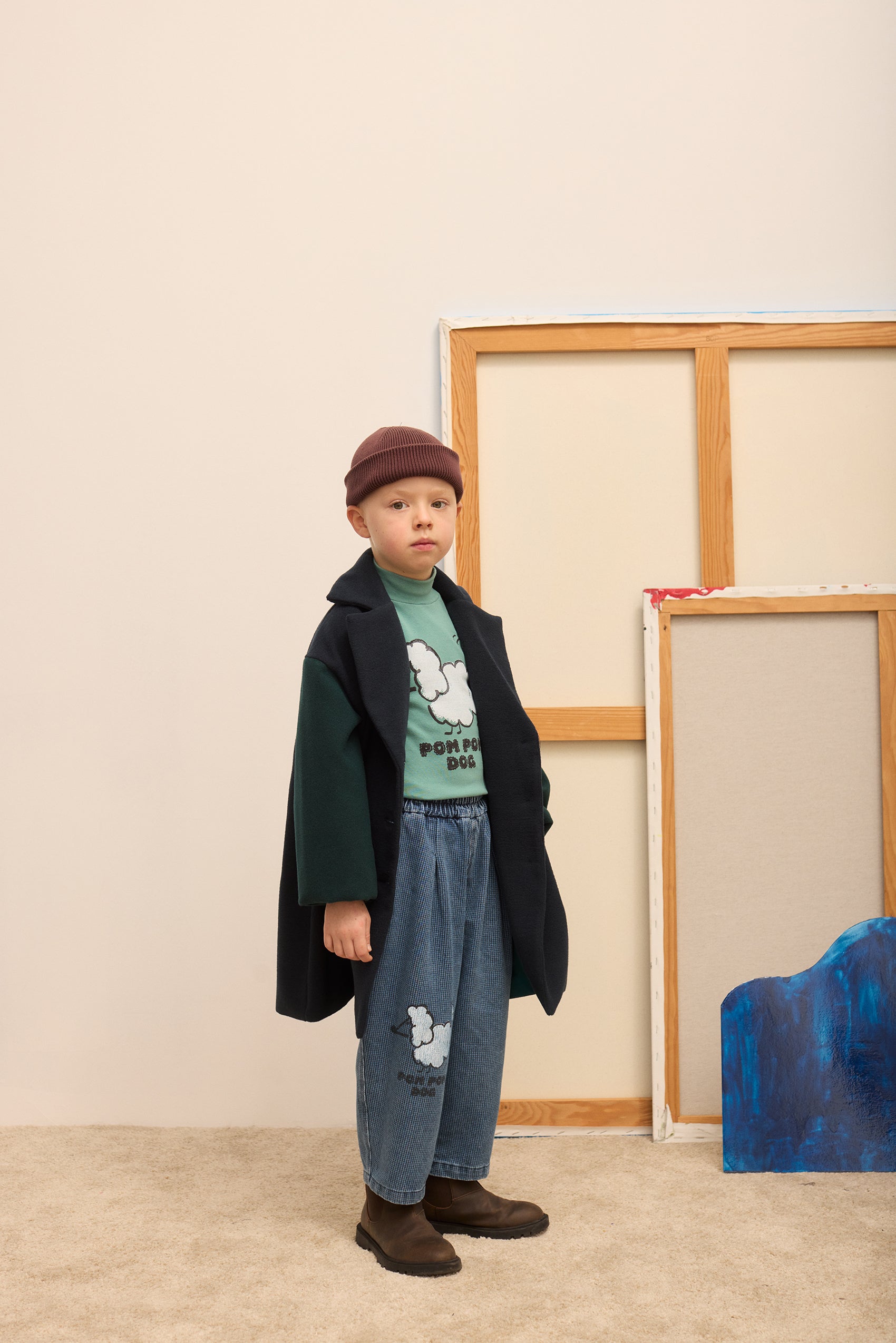 Twin sleeves coat